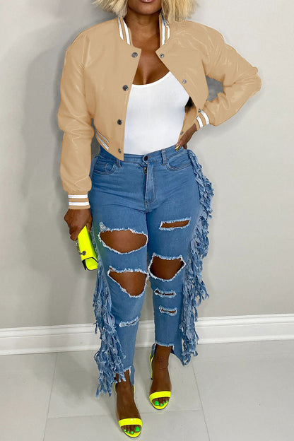 Varsity Faux Jacket