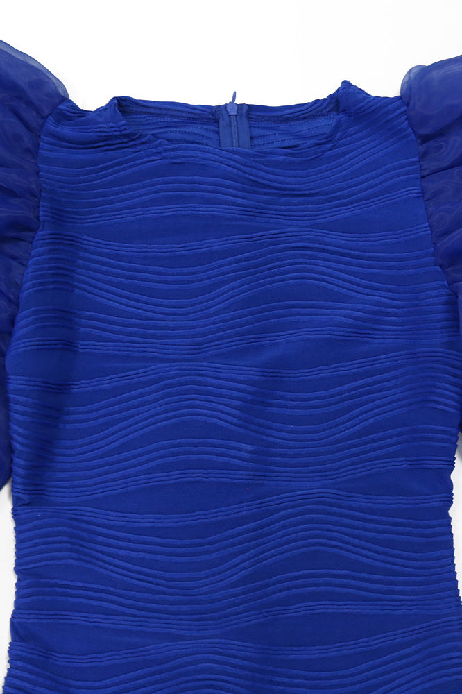 Sheer Combo Bodycon Dress