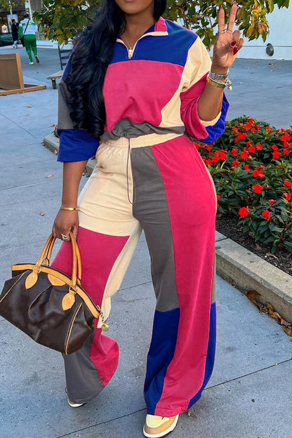 Color-Block Waist-Cinching Sets