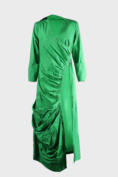 Deep V Side Slit Slim Nightclub Maxi Dress