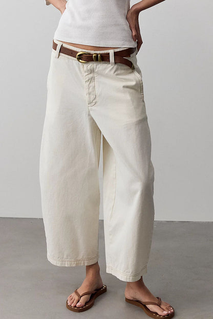 Cropped Wide-Leg Jeans