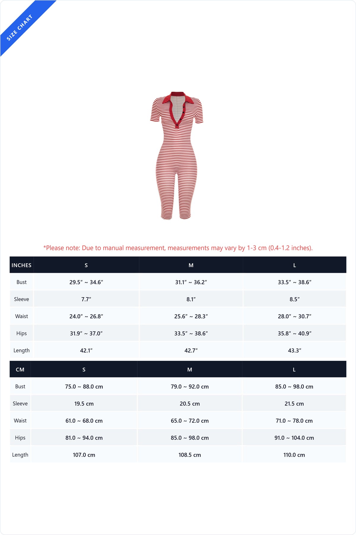 Striped Collared Bodycon Jumpsuit
