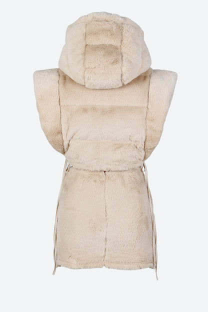 Faux Fur Teddy Vests Sets
