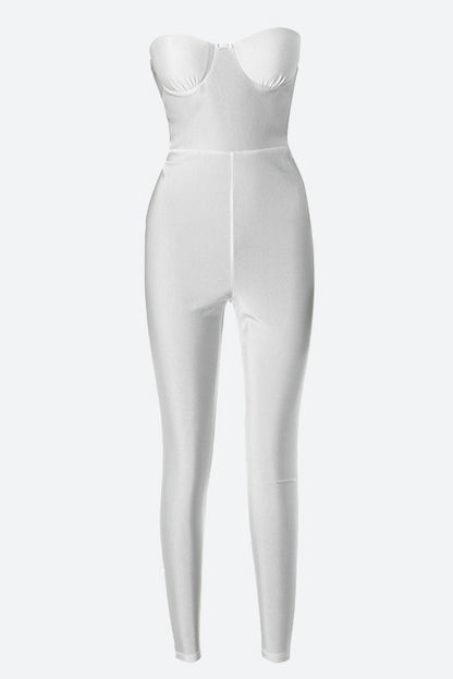 Strapless Booty scrunch Jumpsuit