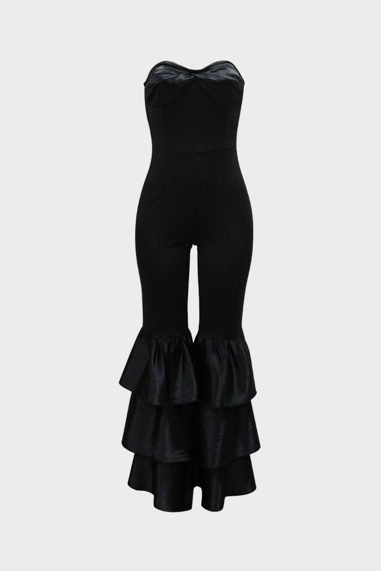 Ruffle Strapless Jumpsuit