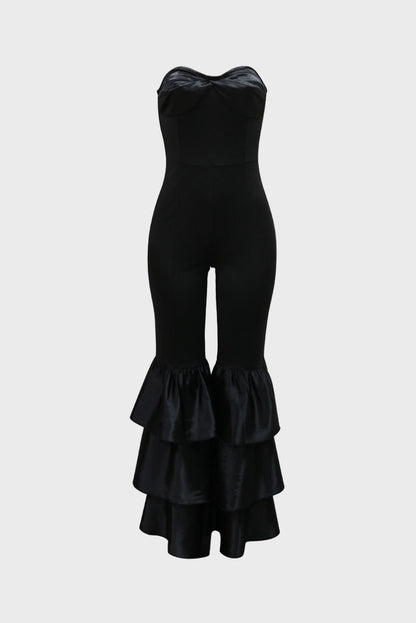 Ruffle Strapless Jumpsuit