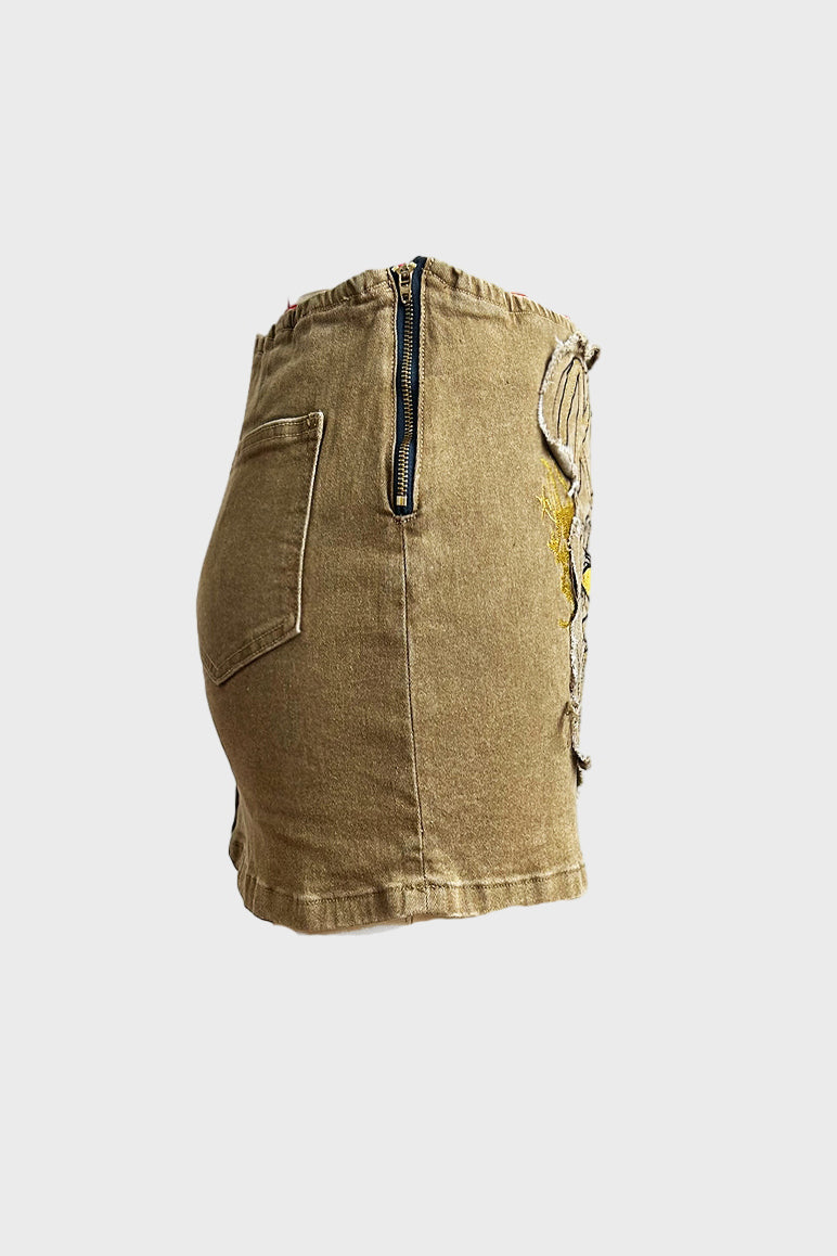 Denim Mini Skirt