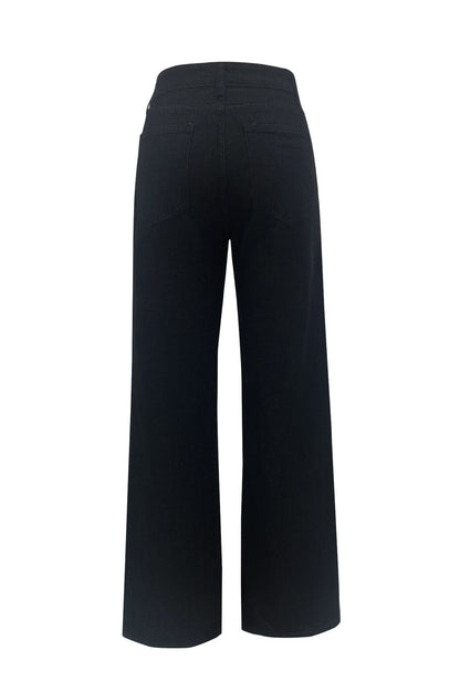 Straight Leg Long Jeans