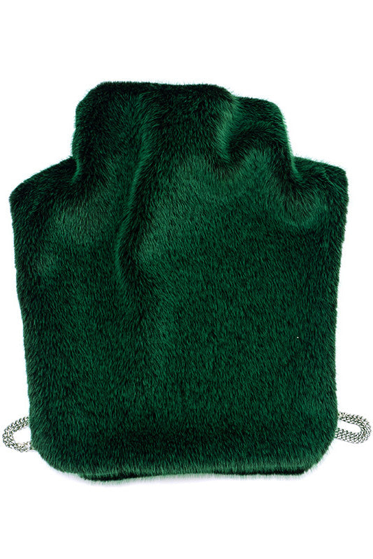 Solid Faux Fur Sleeveless Vest