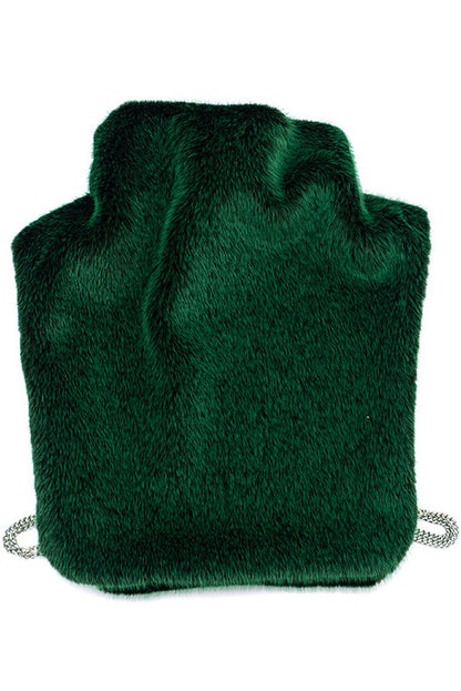 Solid Faux Fur Sleeveless Vest