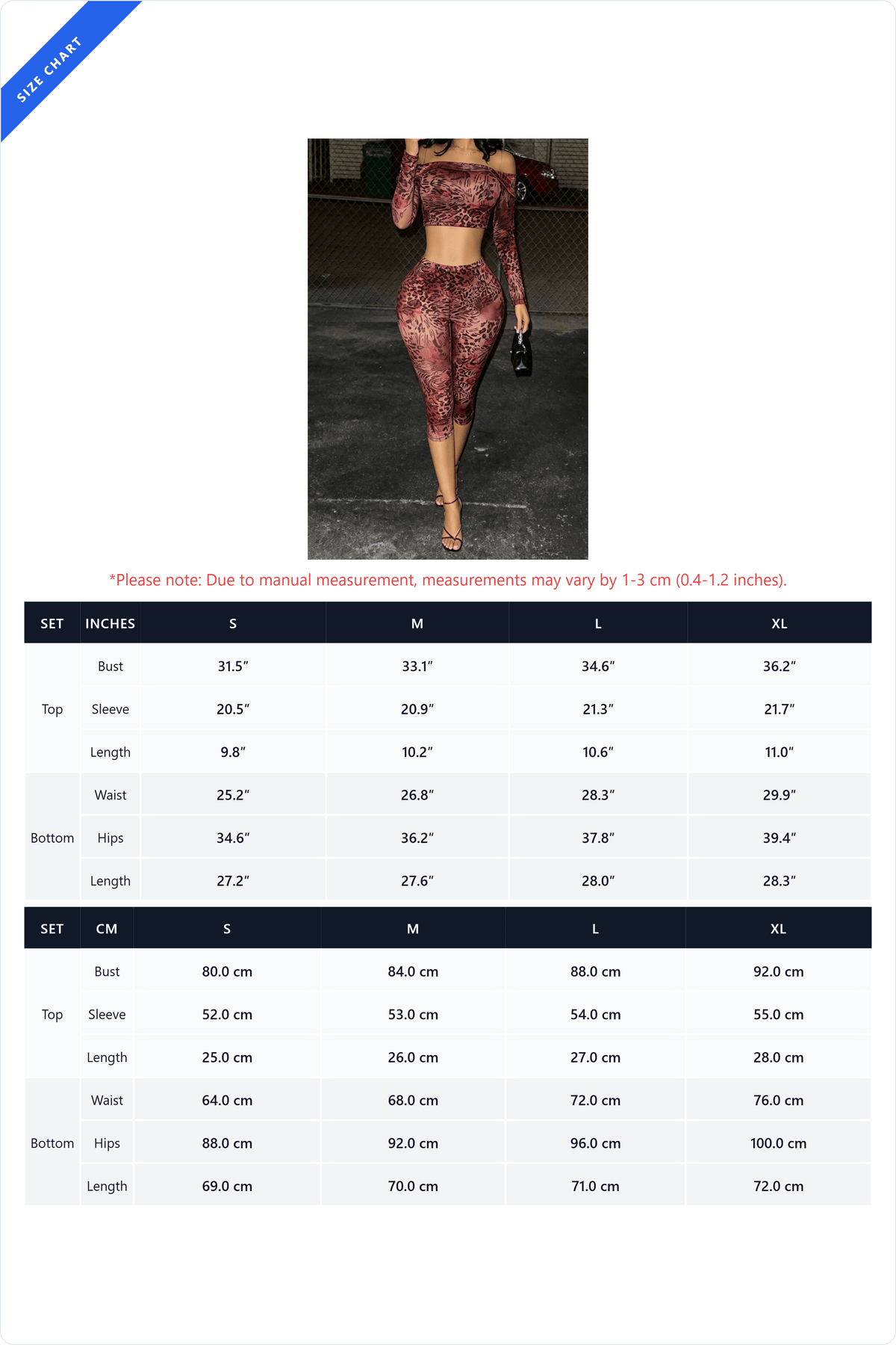 Off Shoulder Mesh Top and Capri Pants Set