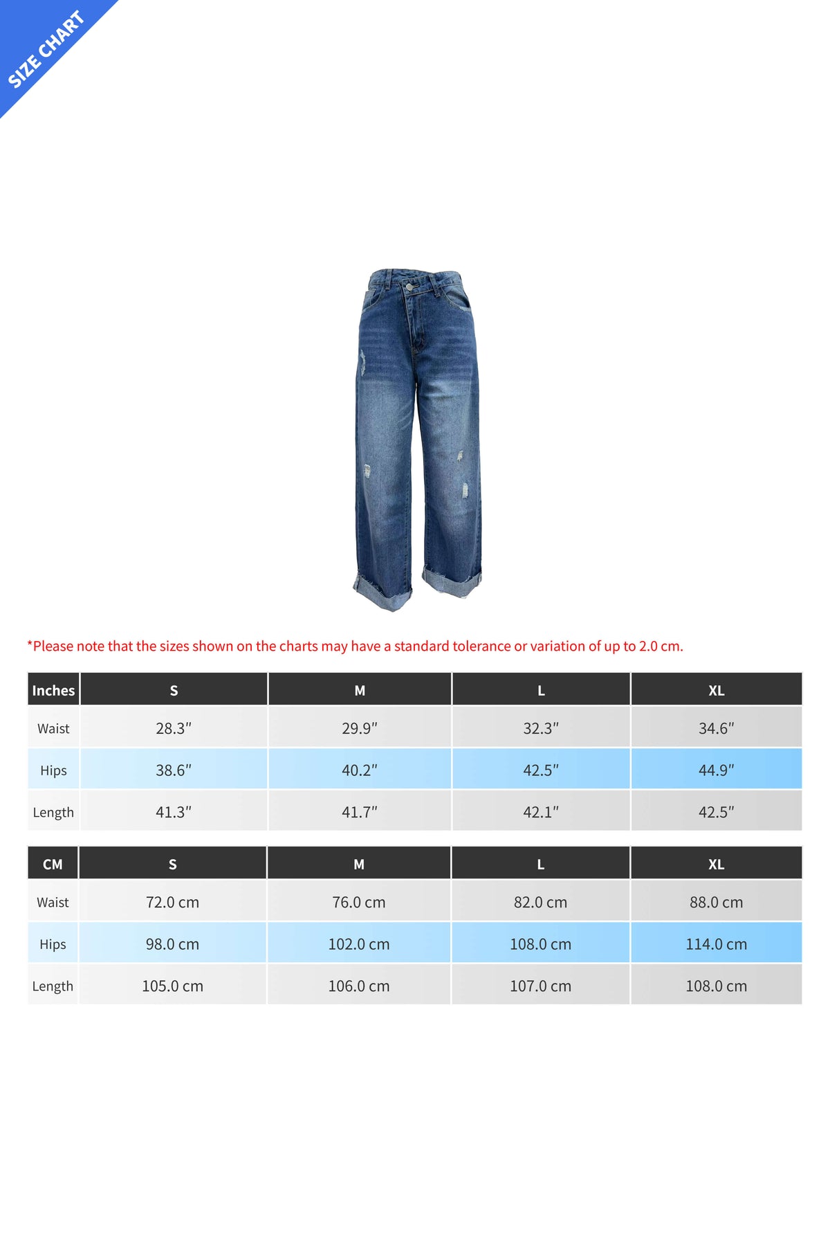 Asymmetrical Criss-Cross High-Rise Straight Jeans