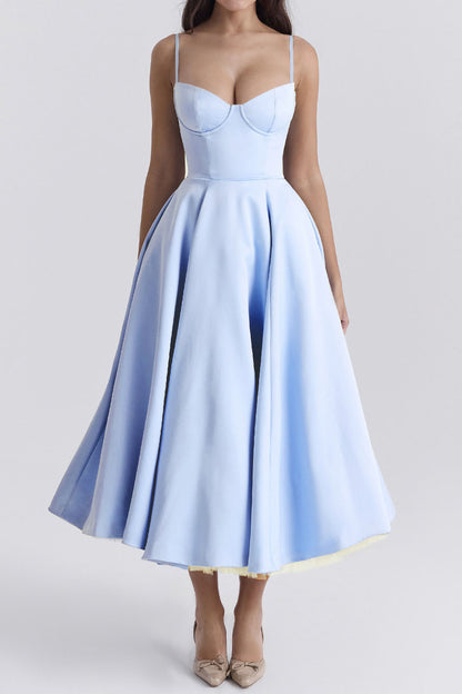 Luxury Spaghetti Strap Princess Dress