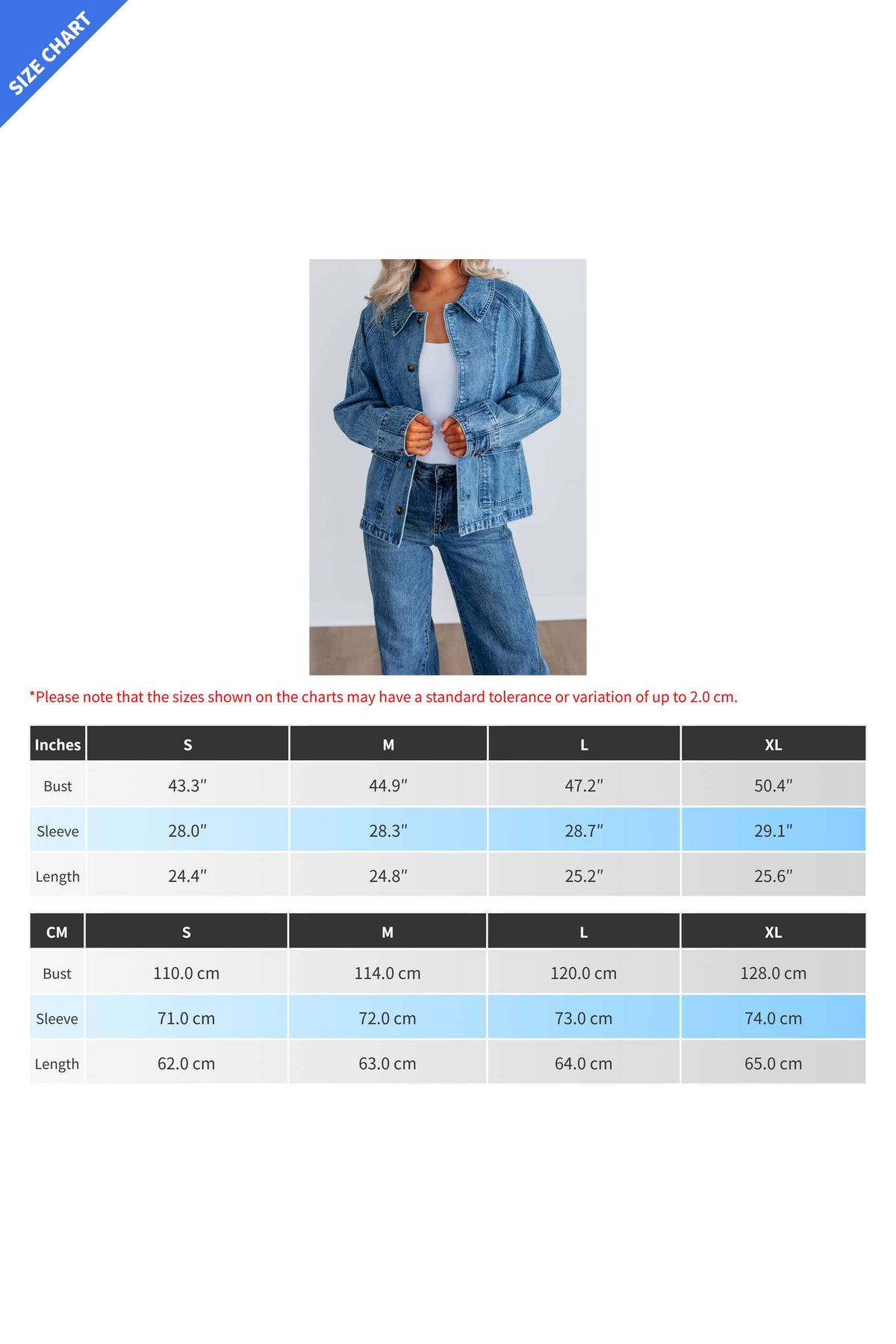 Single-Breasted Denim Jacket