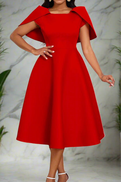 Fit-And-Flare Midi Dress