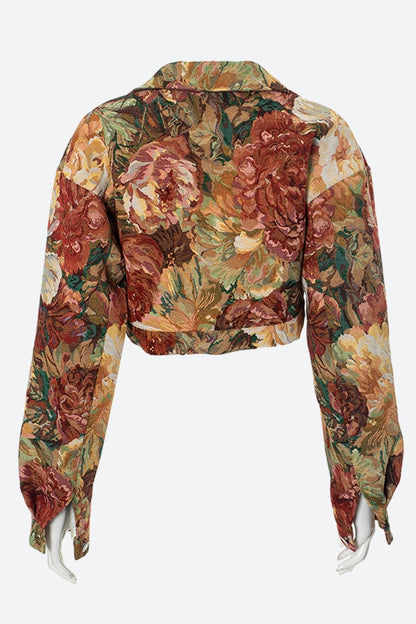 Floral Cropped Jacket