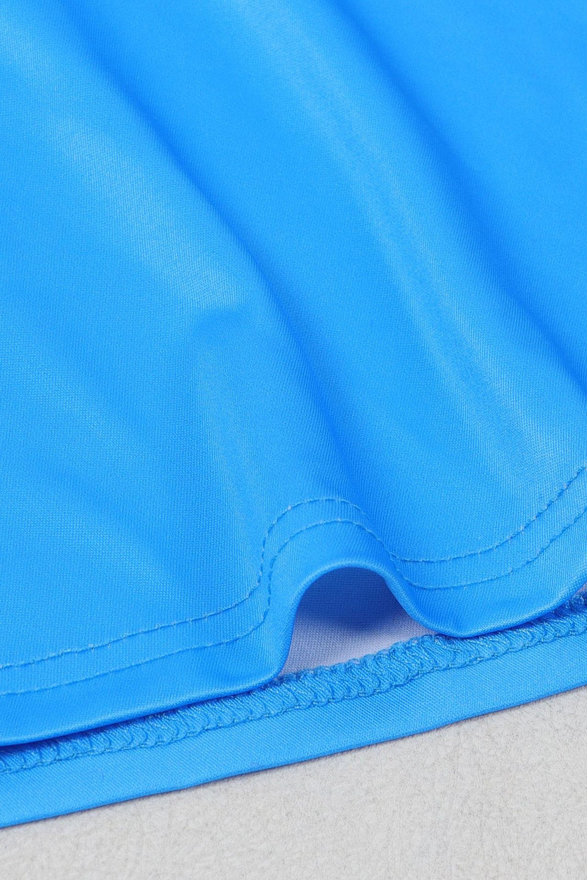Elastic Solid Color Long Dress Two-Piece Set