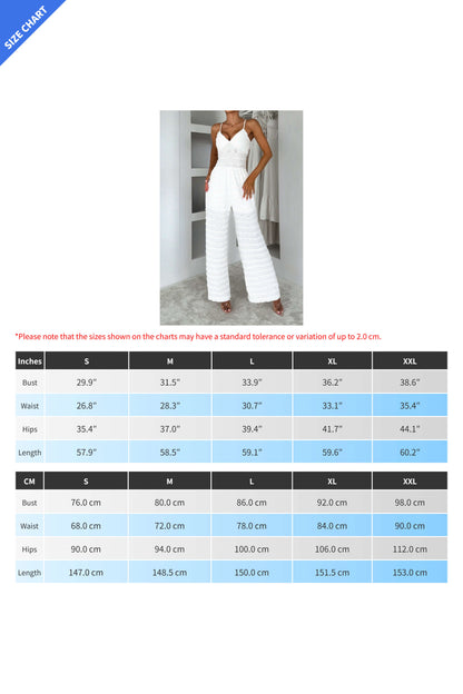 Sleeveless Wide Leg Spaghetti Strap Jumpsuit