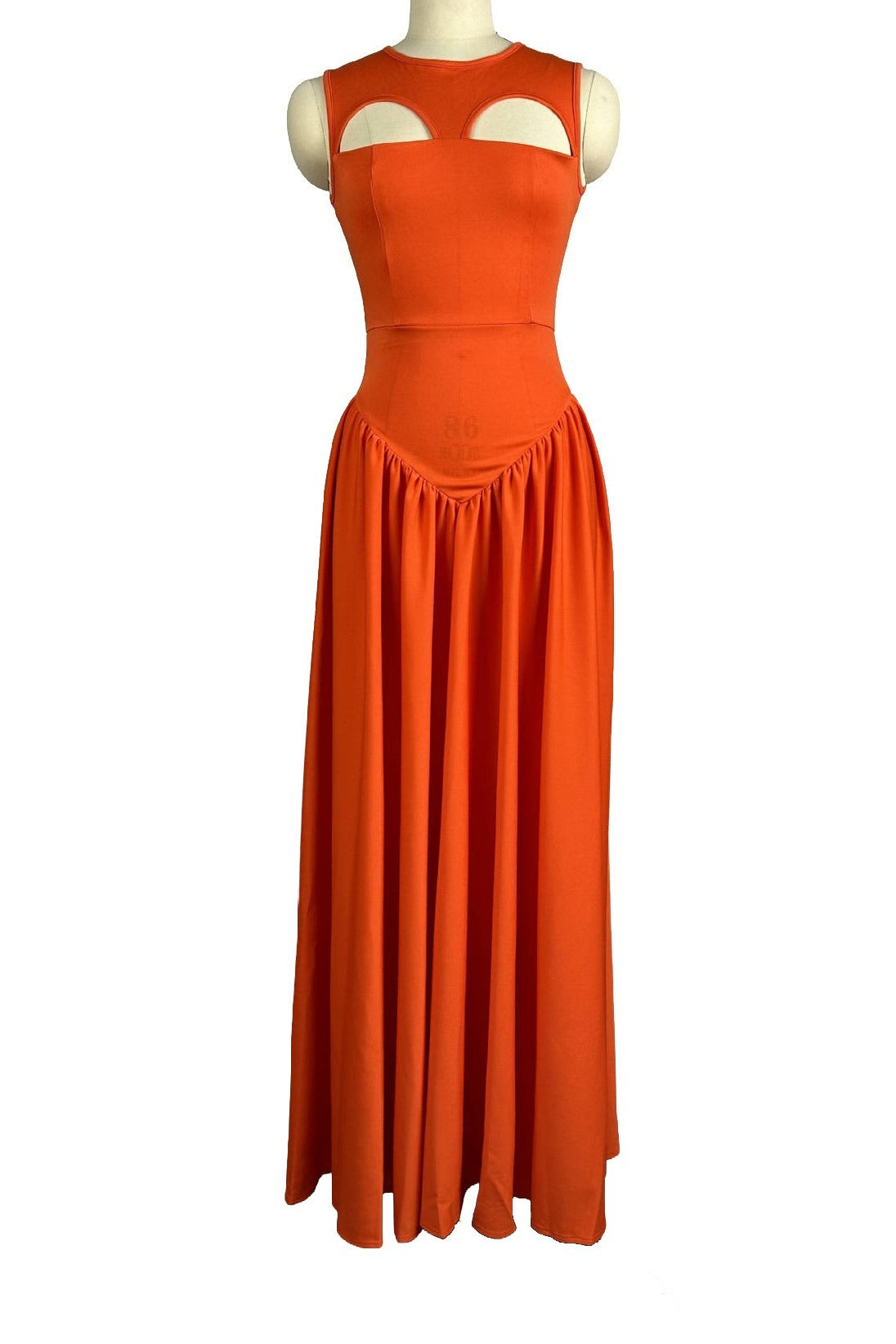 Cutout Drop Waist Maxi Dress