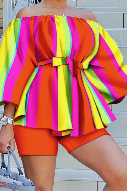 Off The Shoulder Tops and Shorts Sets