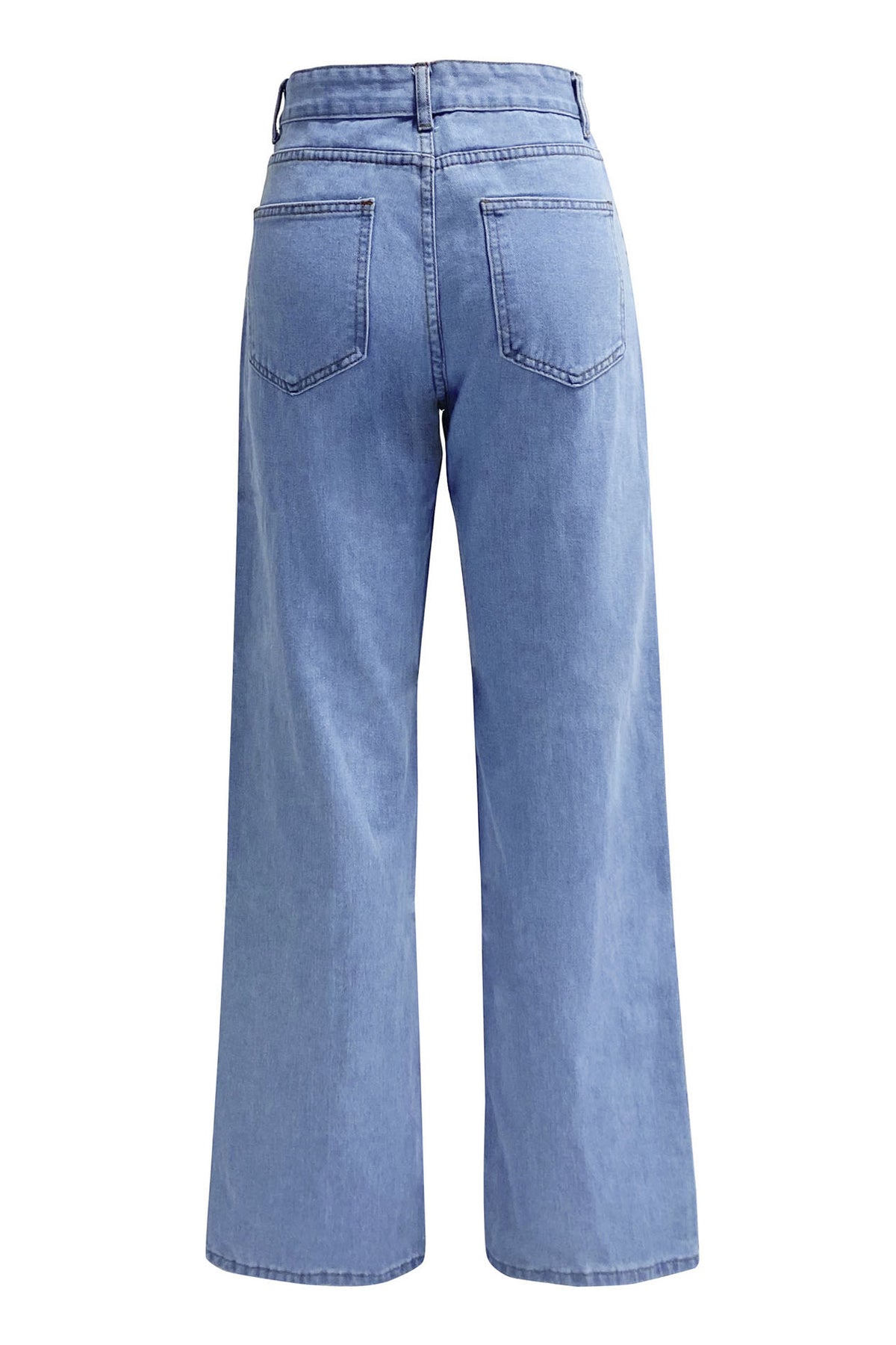 Straight Leg Long Jeans