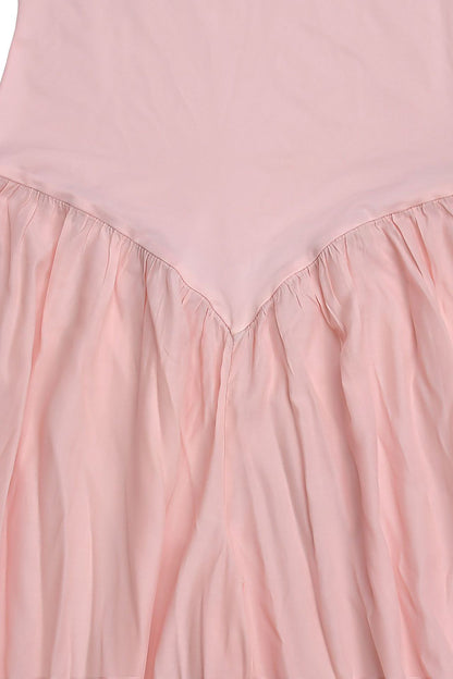 Strapless Sweetheart Pleated Balloon Jumpsuit