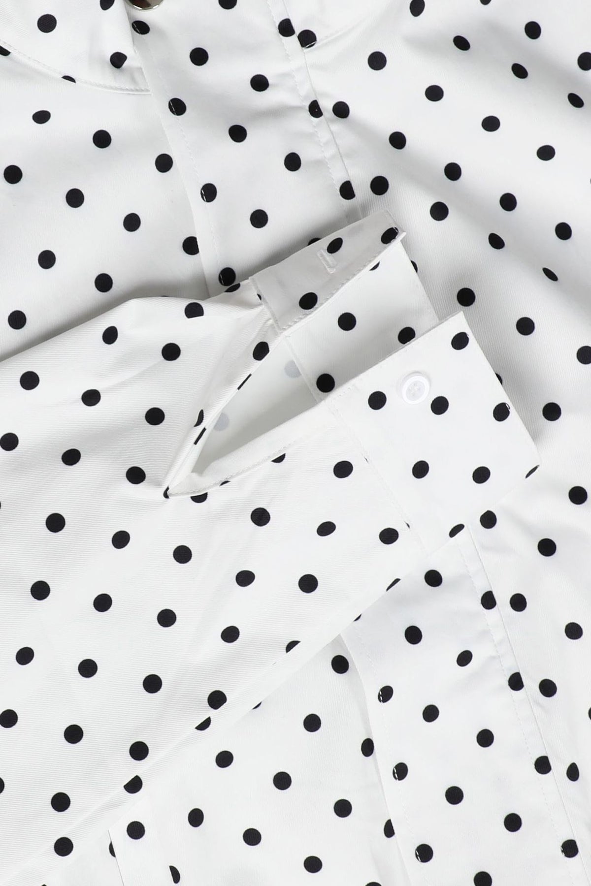 Polka Dot Zip-Up Jacket & Shorts Set