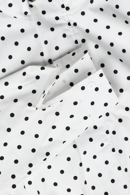 Polka Dot Zip-Up Jacket & Shorts Set