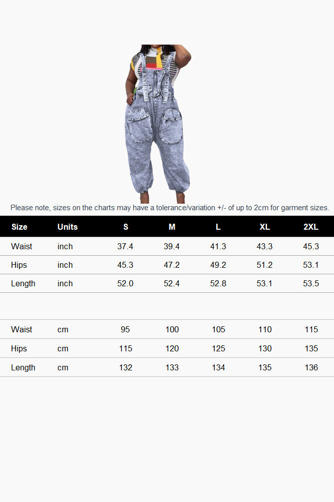 Denim Overalls Jumpsuit