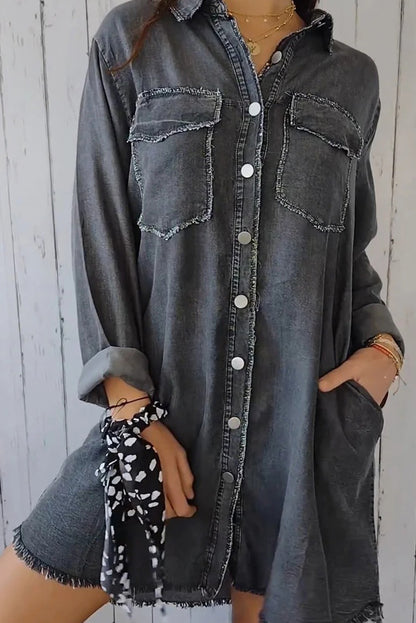 Comfortable Denim Shirt Jacket
