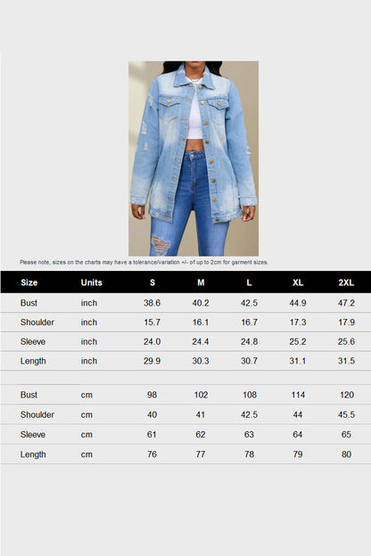 Distressed Denim Jacket