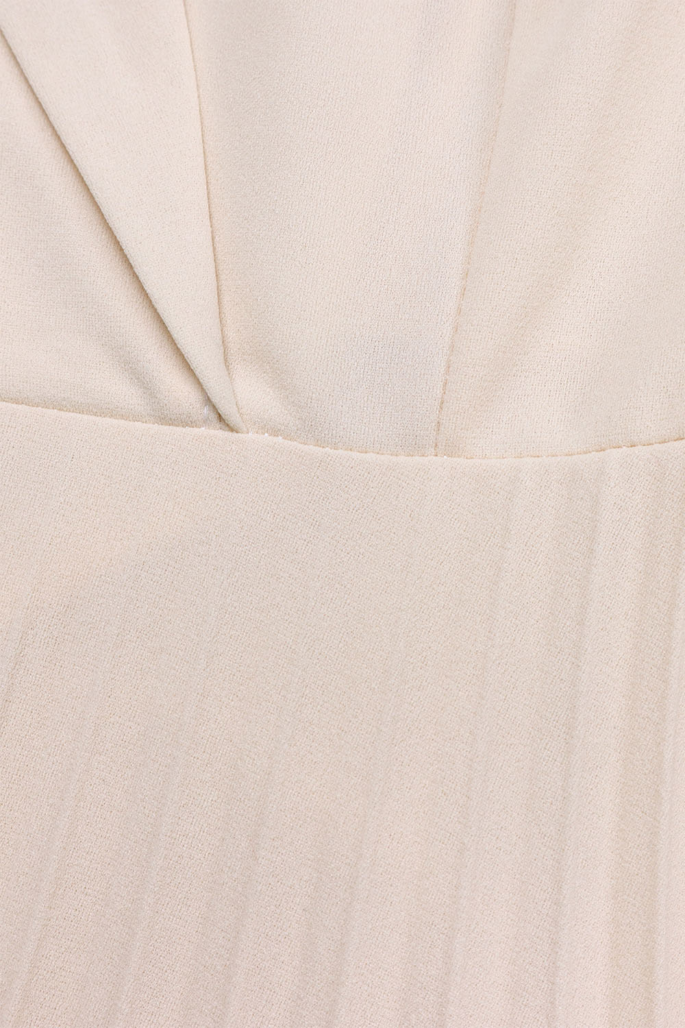 Two-Tone Belted Pleated Dress