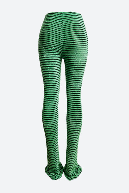 Striped Fuzzy Leggings