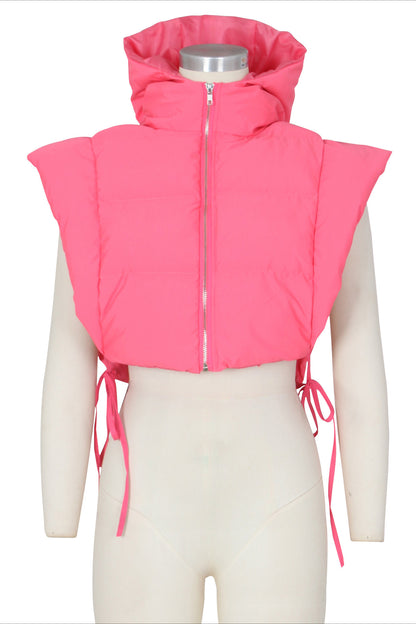 Self Tie Puffer Vest