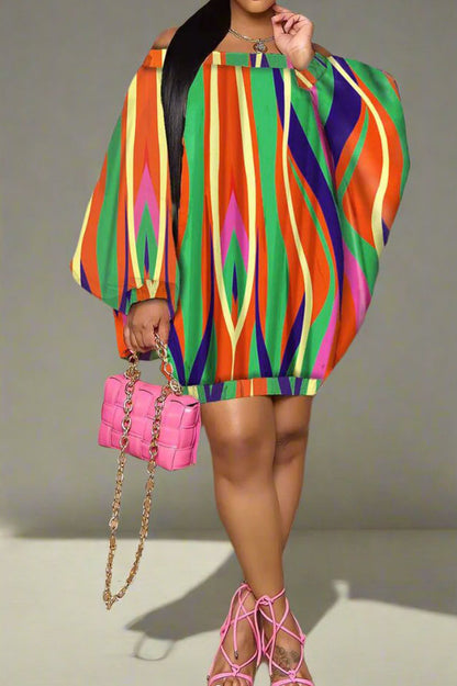 Off The Shoulder- Bubble Mini Dress