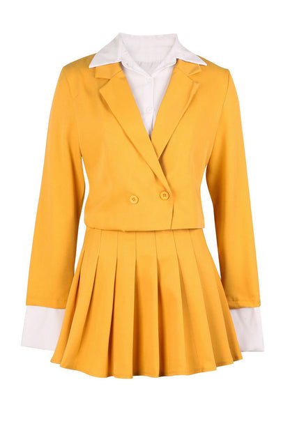 Preppy Chic Blazer & Skirt Set