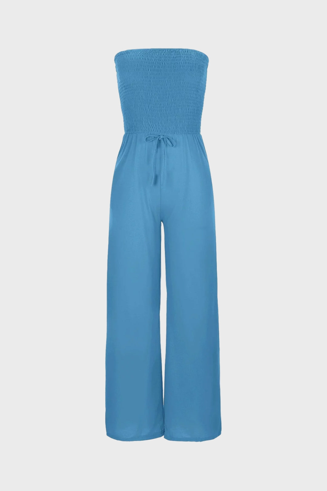 Strapless Smocked Tube Top Jumpsuit