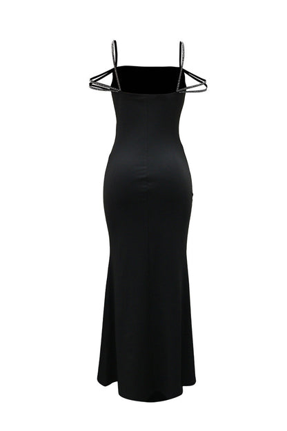 Sexy Rhinestone Cami Party Maxi Dress