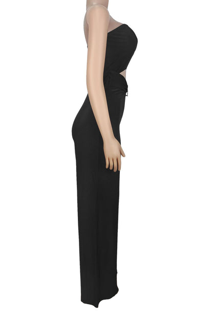 Cutout Bandeau Wide-Leg Jumpsuit