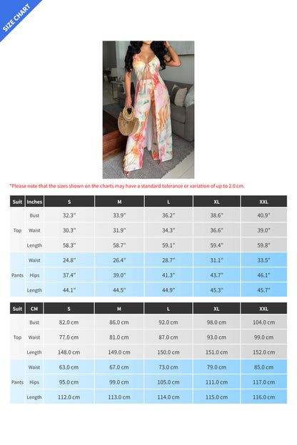 Floral Maxi Top & Pant Set