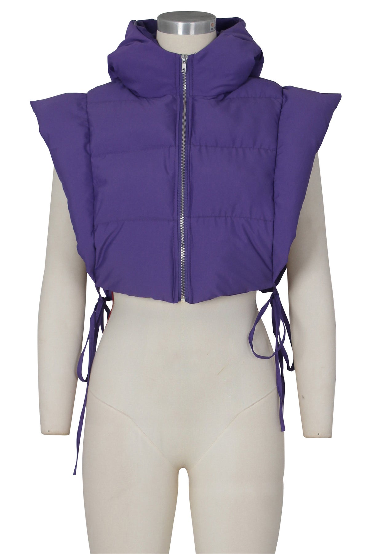 Self Tie Puffer Vest