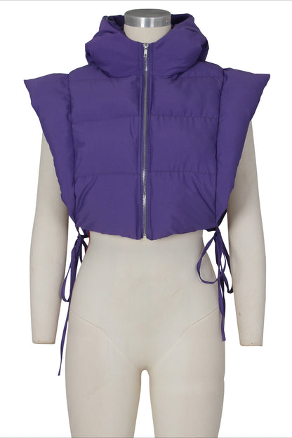 Self Tie Puffer Vest