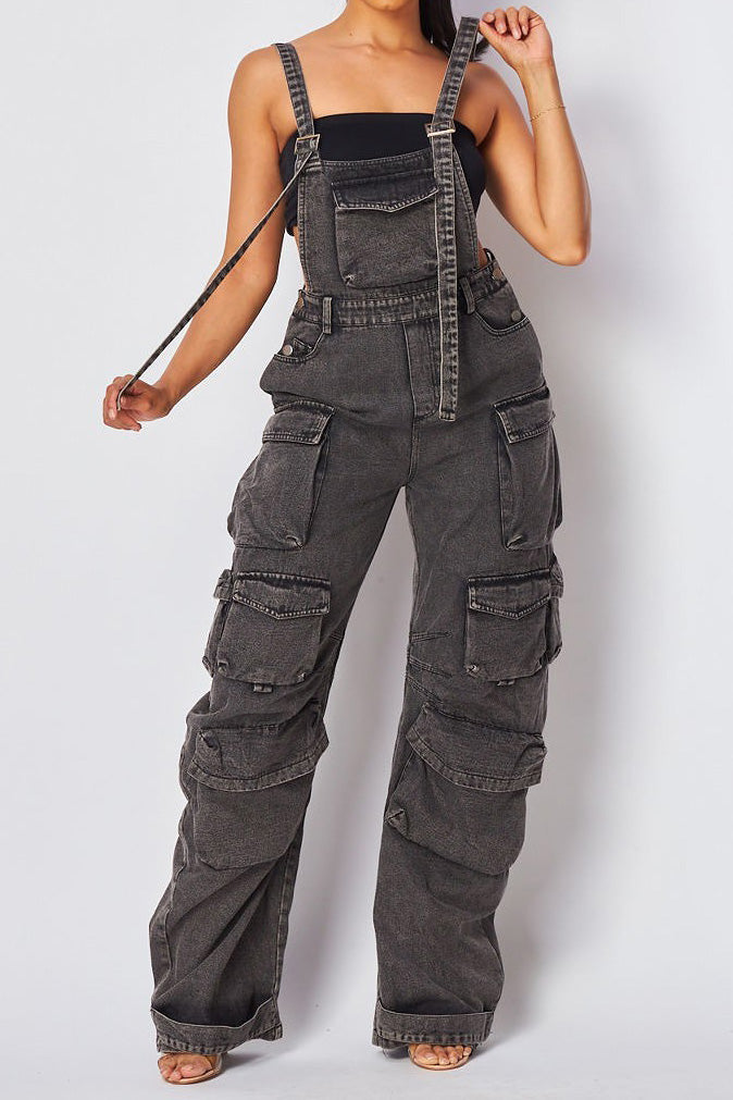Streetwear Denim Jumpsuit