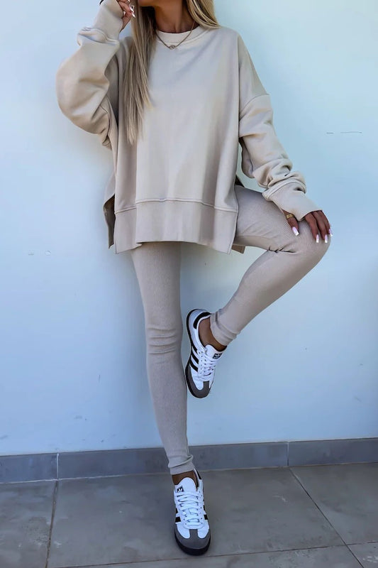 Oversized Sweatshirt & Leggings Set