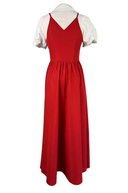 Faux Two-Piece Midi Dress
