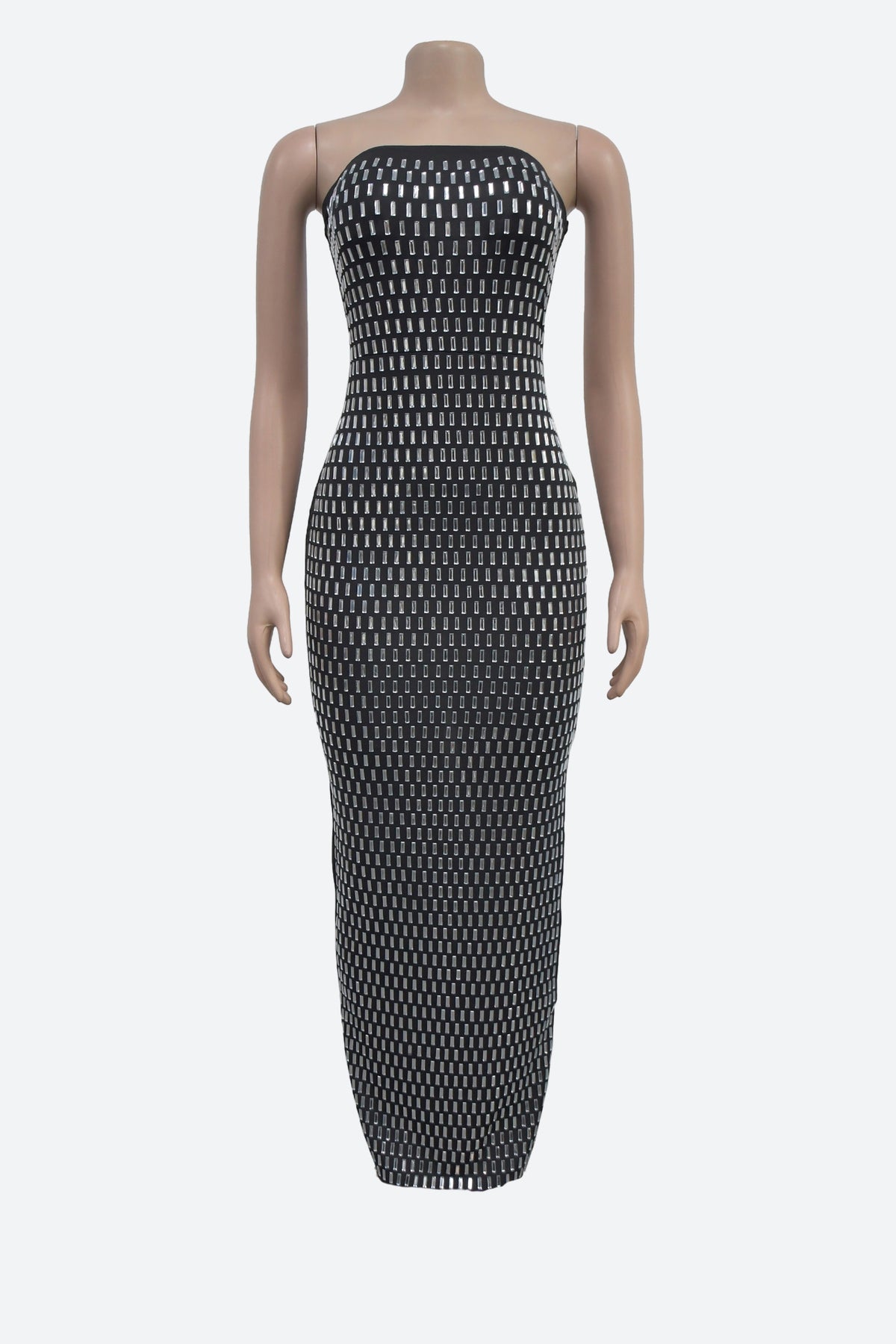 Embellished Bandeau Maxi Dress