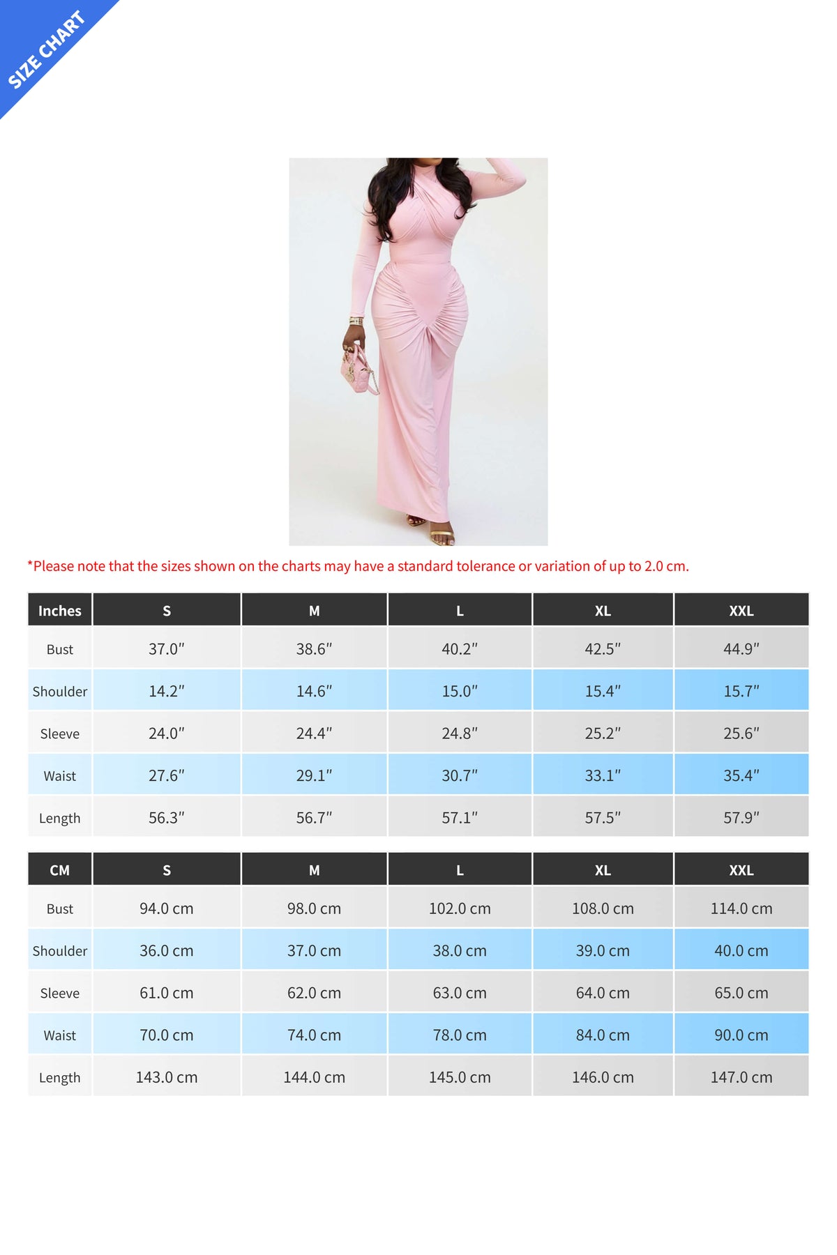 High Neck Long Sleeve Bodycon Maxi Dress