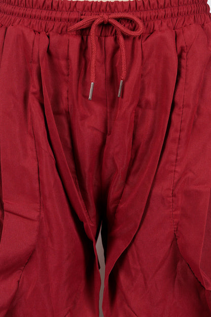 Patchwork Cargo Lantern Jogger Pants