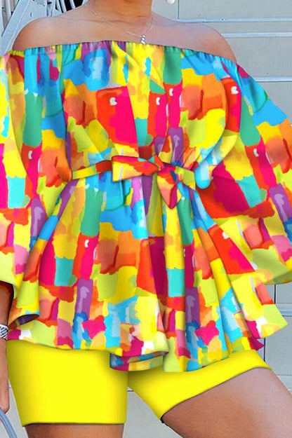 Off The Shoulder Tops and Shorts Sets