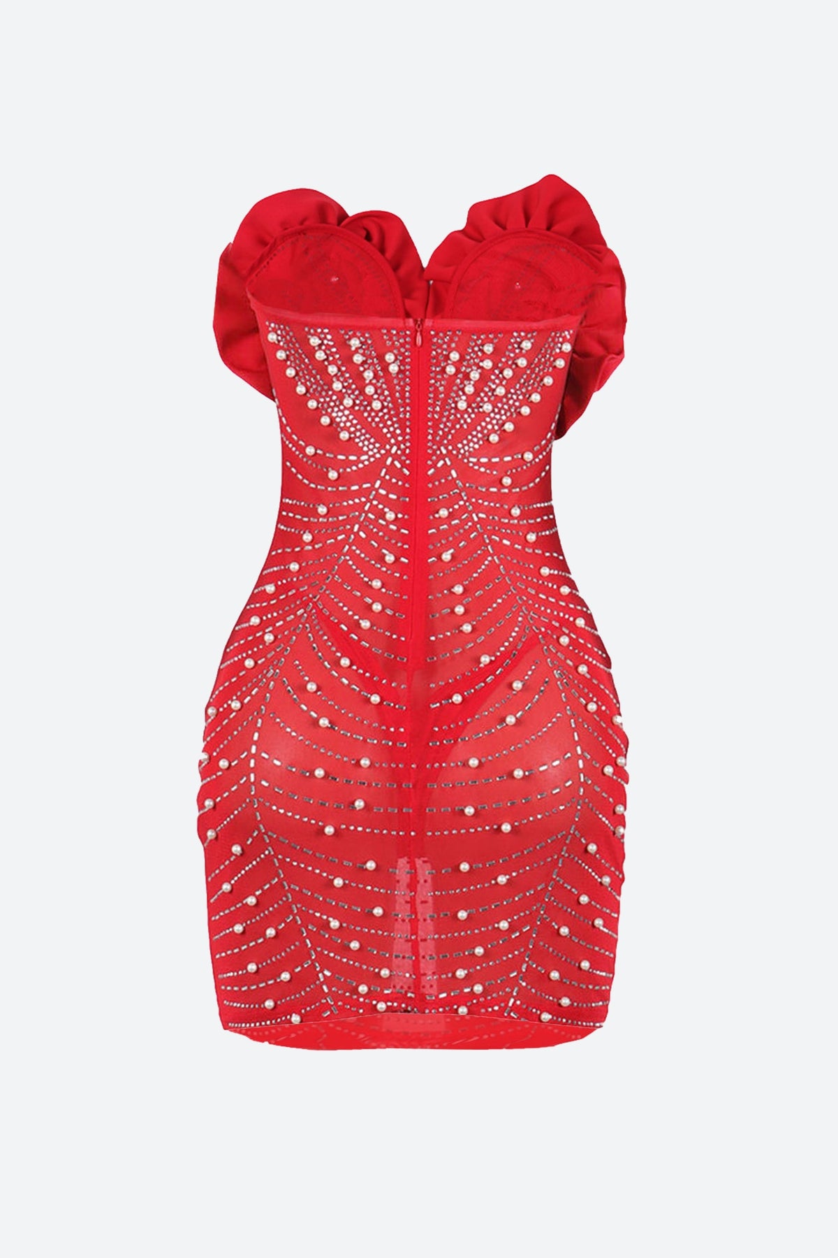 Rhinestone Bodycon Mini Dresses